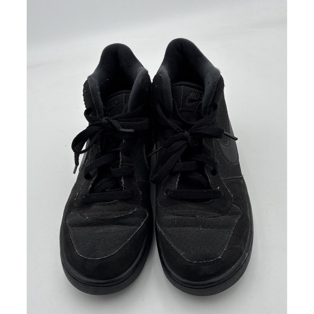Nike Court Borough Mid 839977-001 Black Basketball Shoes Sneakers Boys Size 7Y